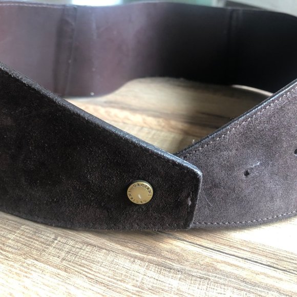 Dark Brown Italian Leather Belt